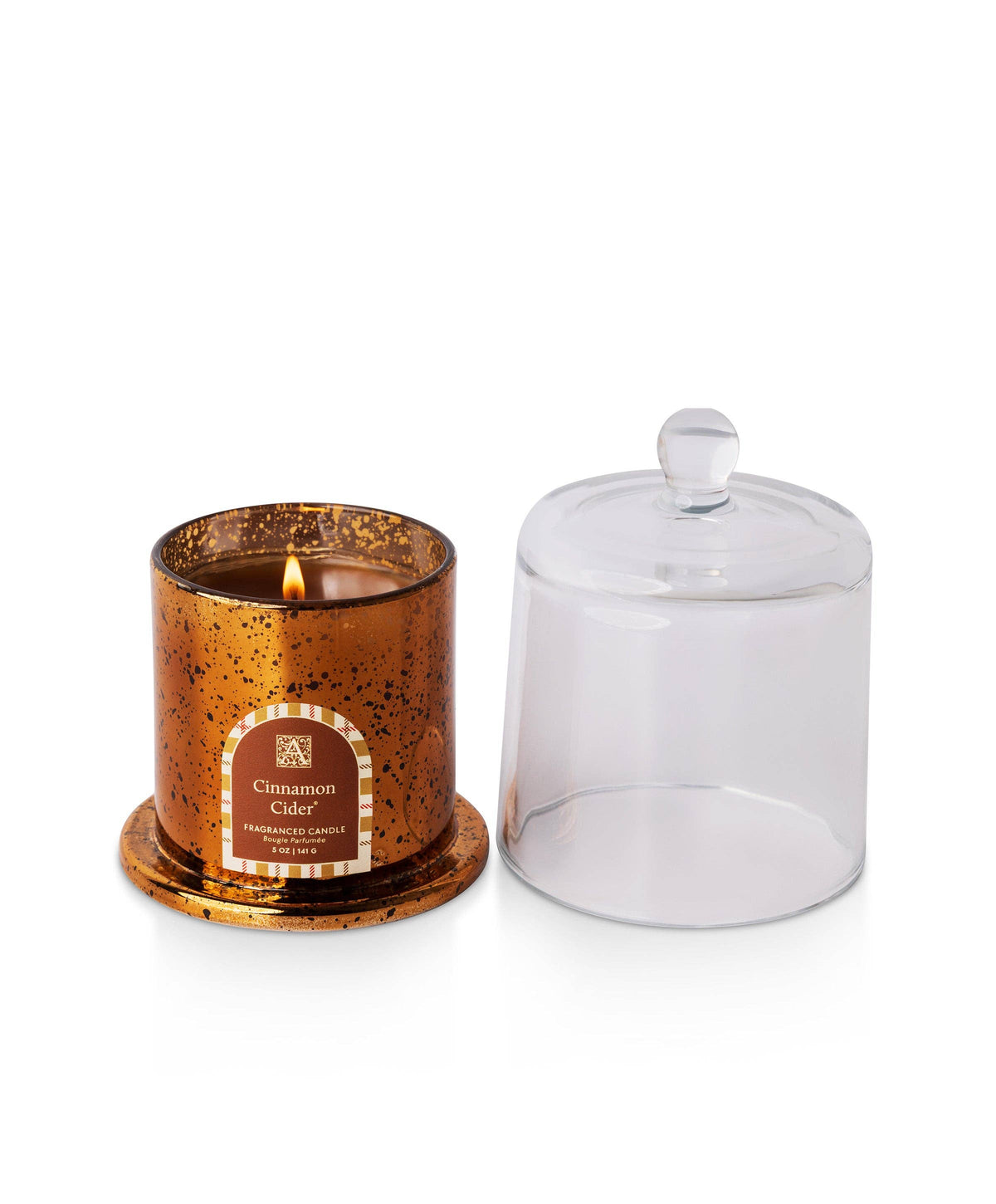Cinnamon Cider - Plaid Cloche Candle - 4 EA
