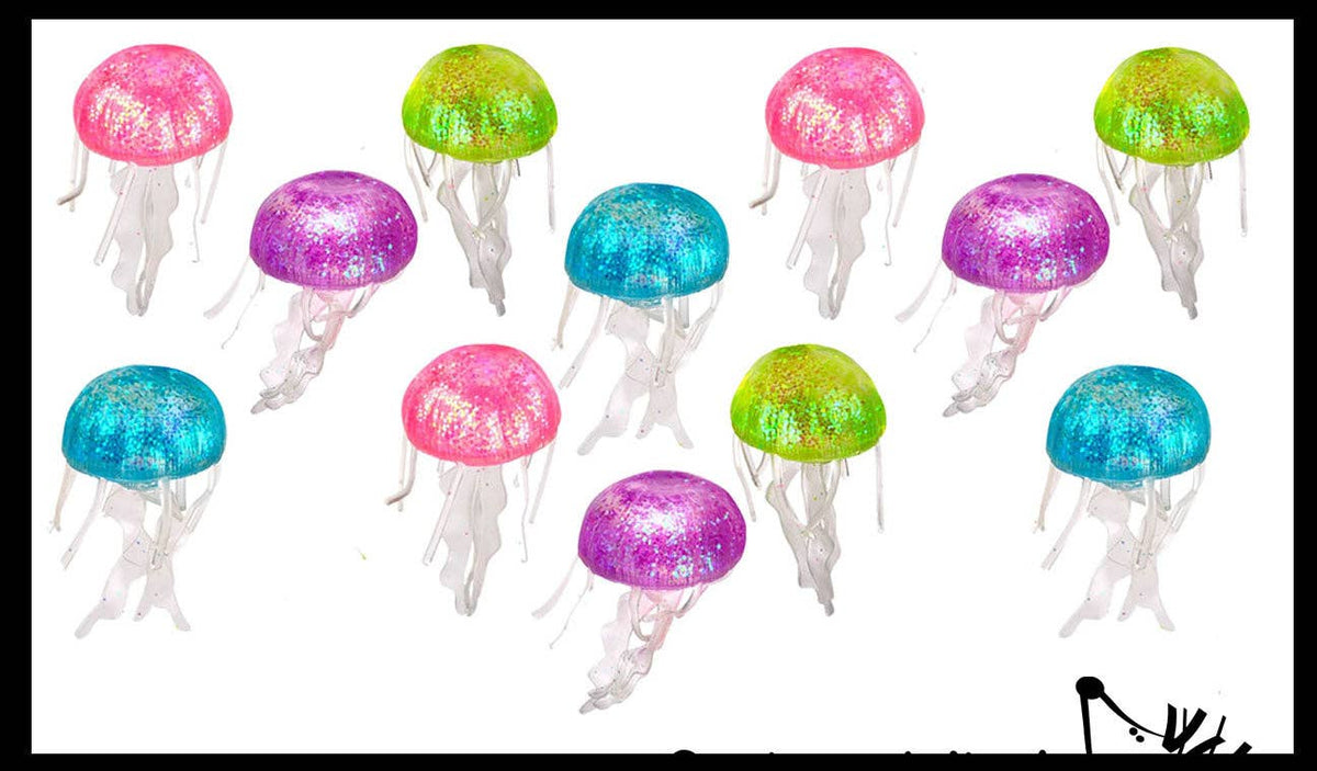 Sugar Jellyfish Shaped Ball - Thick Glue/Gel Syrup Molasses Stretch Ball - Ultra Squishy and Moldable Slow Rise Relaxing Sensory Fidget Stress Toy