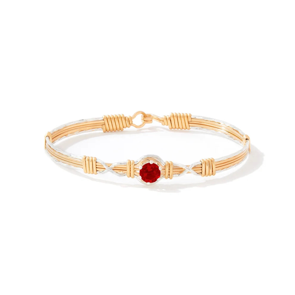 I Love You More with Garnet Stone