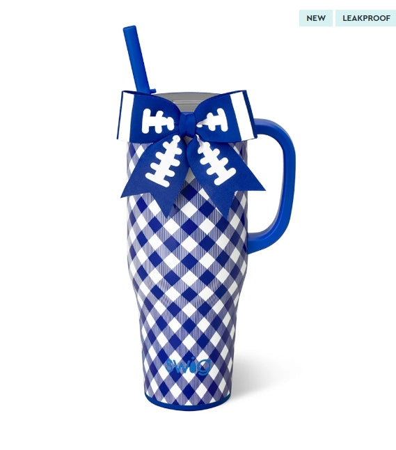 Mega Mug 40oz Gameday Gingham Royal