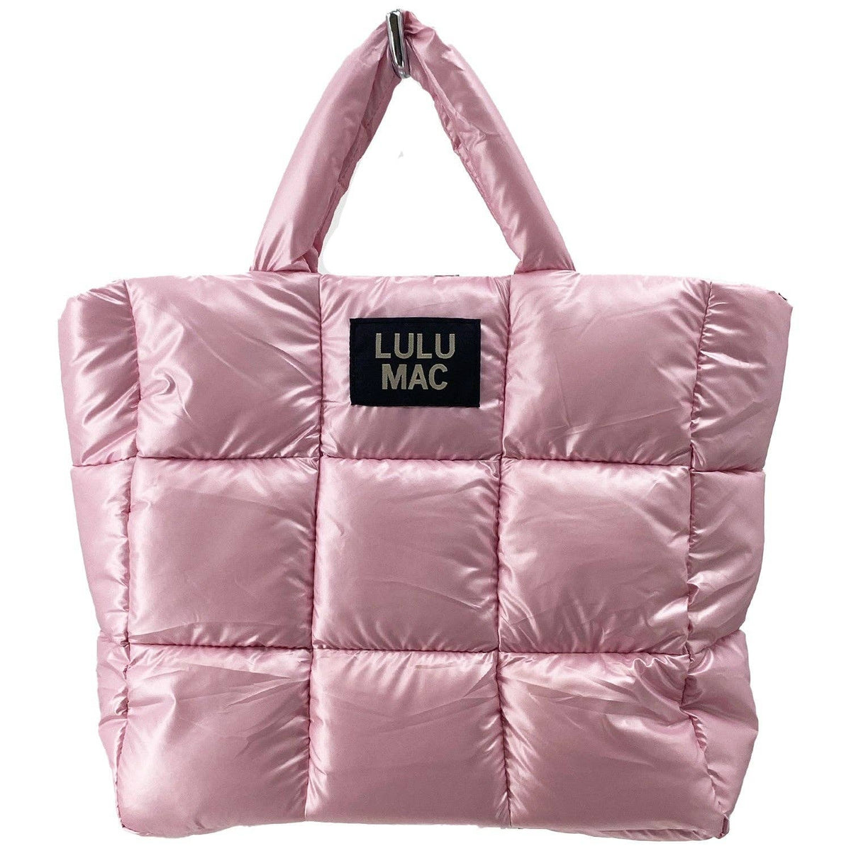 MP-8273 Large Puffer Metallic Handbag-Rose Gold