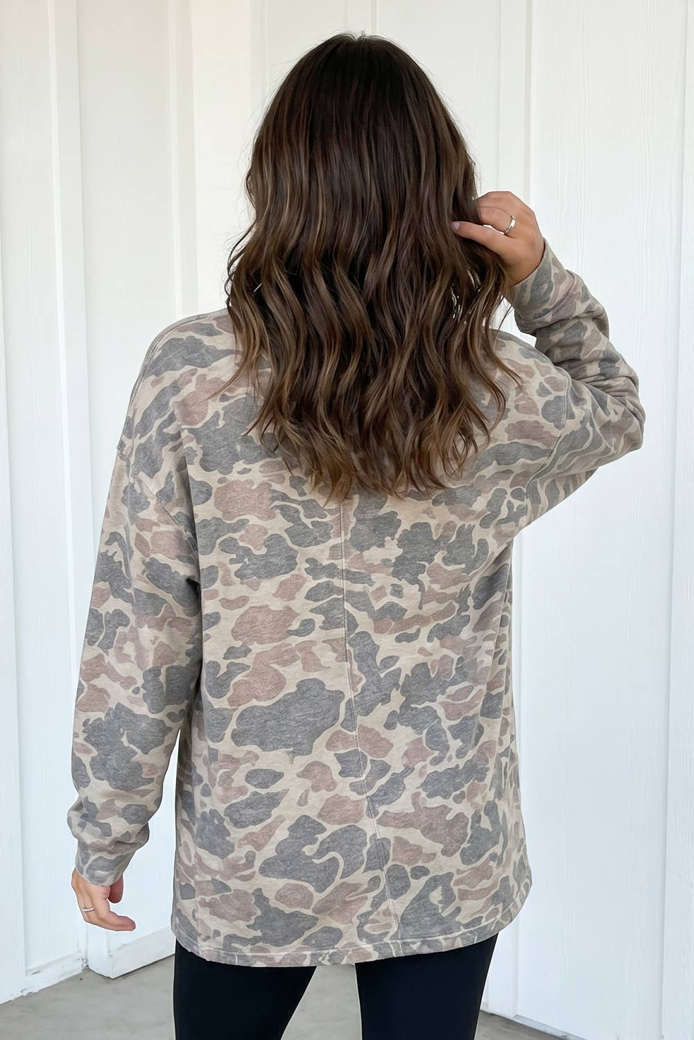 LAS Western Camouflage Shift Open Front Cardigan (S-XL)