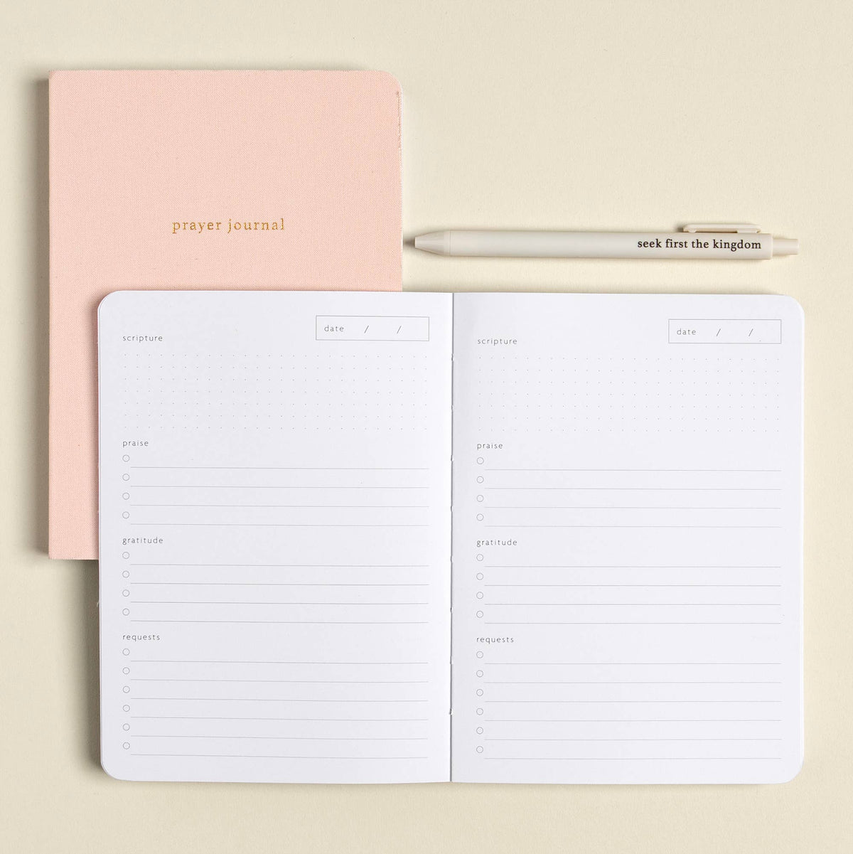 Guided Prayer & Reflection Journal - Blush