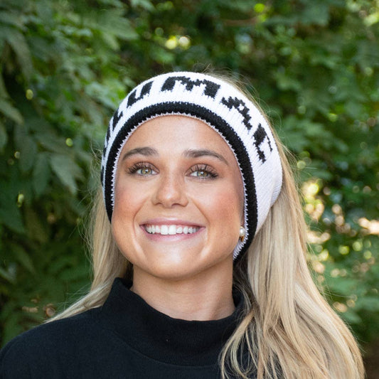 KNIT HEADWRAP WHITE