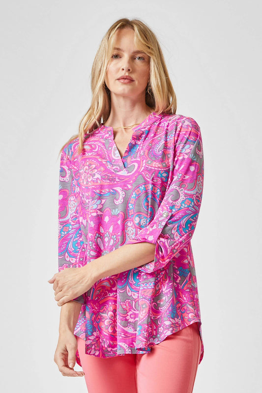 3/4 Sleeve Printed LIZZY Top