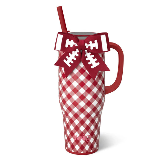 Mega Mug 40oz Gameday Gingham Crimson