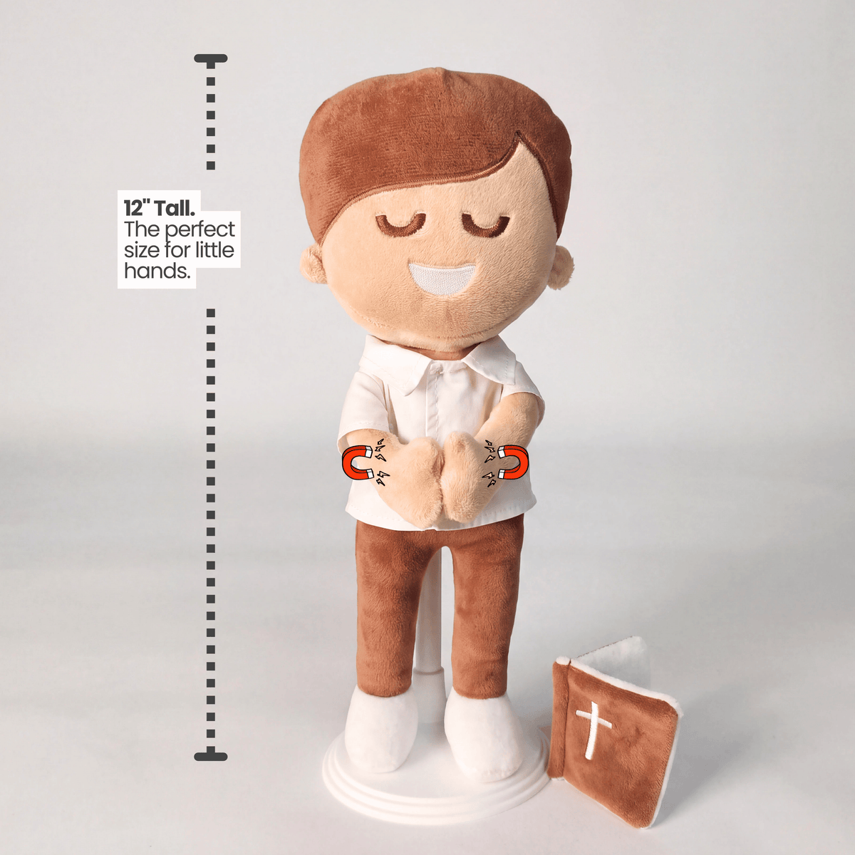 BibleBoy - Speaks 36 Bible Verses - Holds Bible - Prays