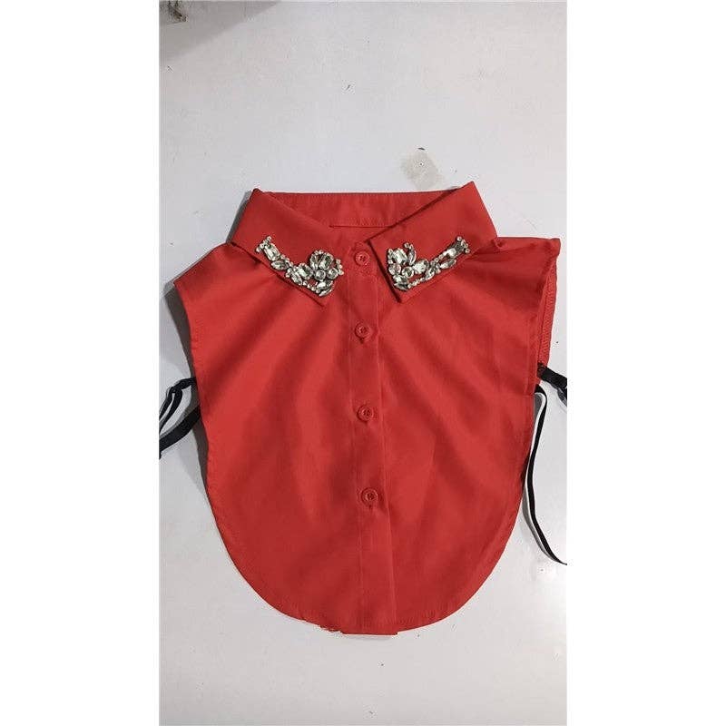 Diamond Studded Detachable Shirt Collar
