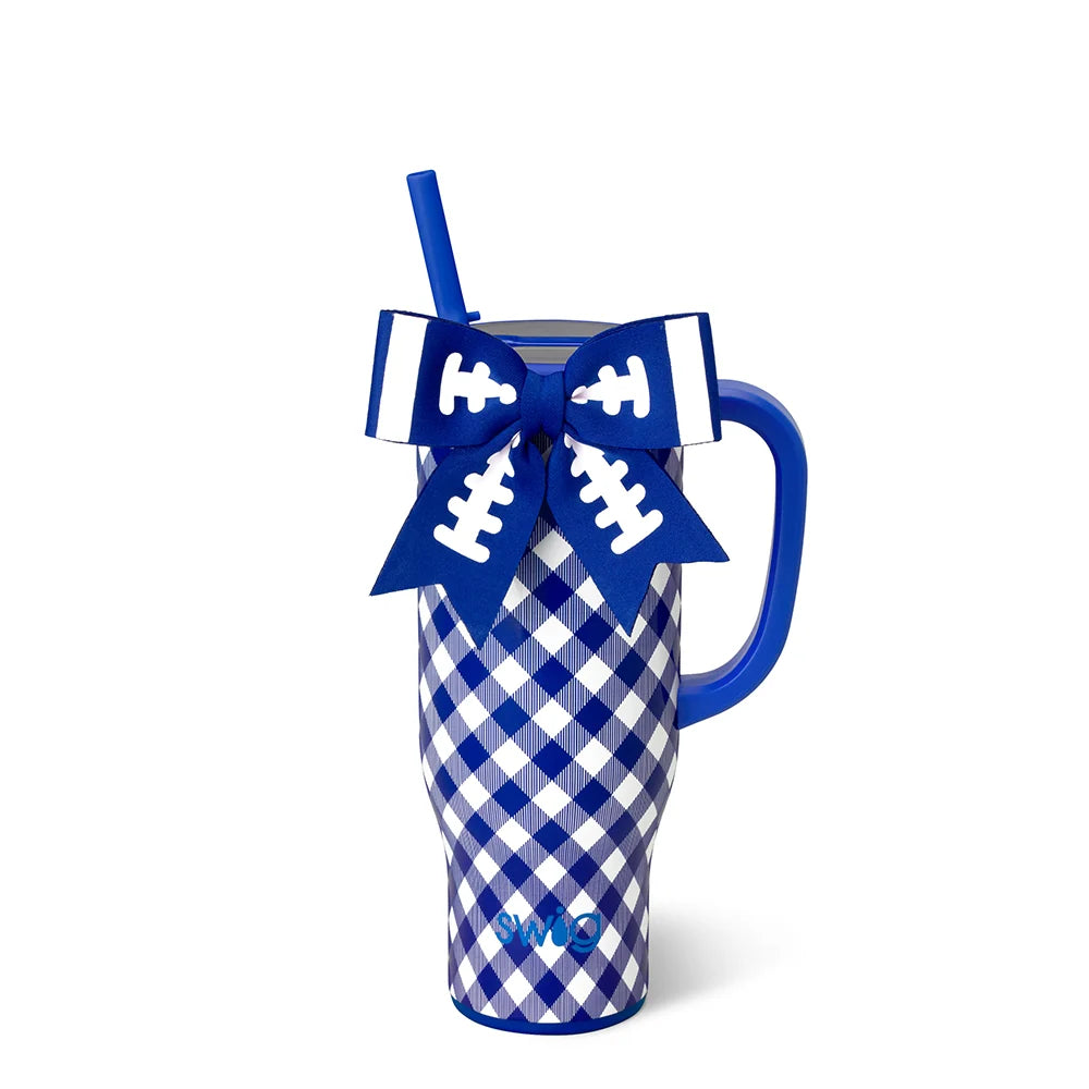 Mega Mug 30oz Gameday Gingham Royal