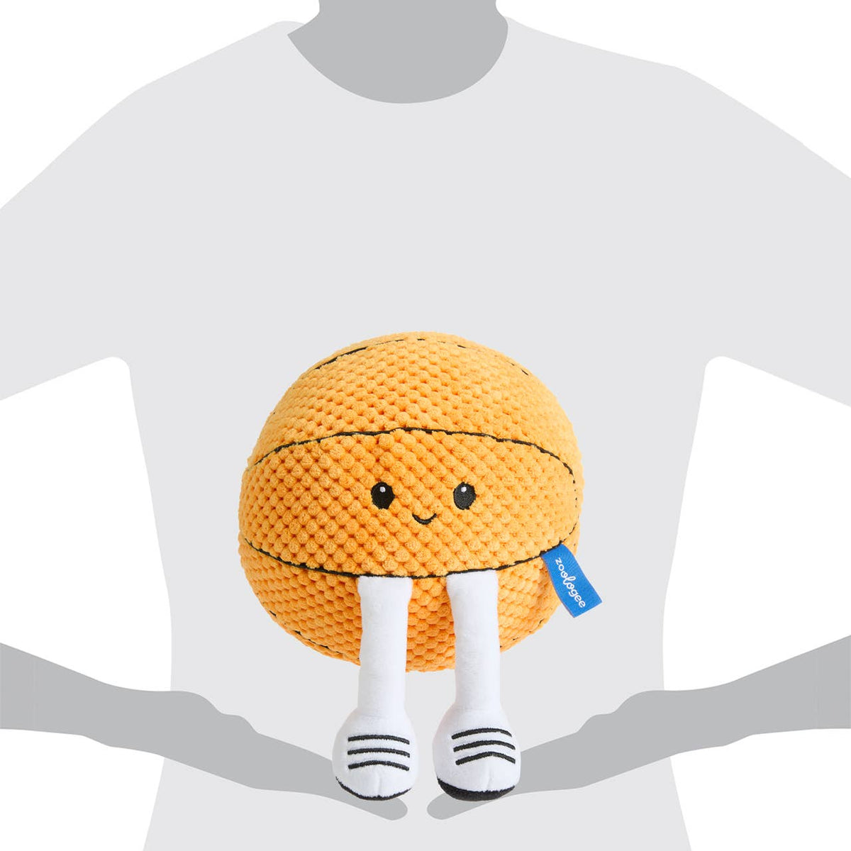 Smiley Basketball Plush with Dangling Legs