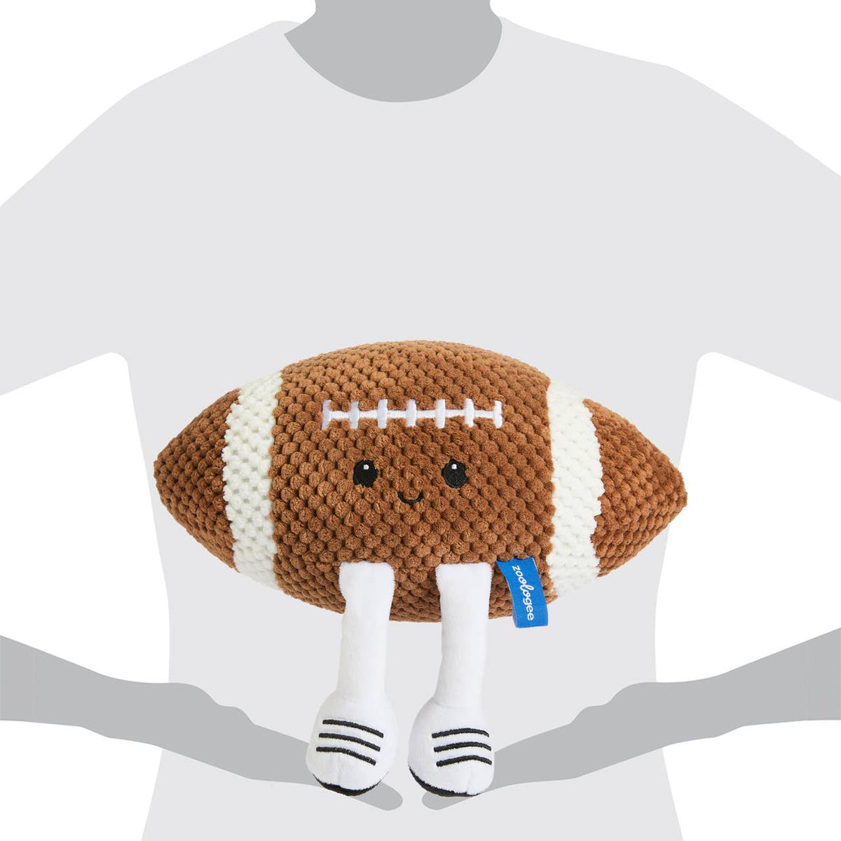 Smiley Football Plush with Dangling Legs