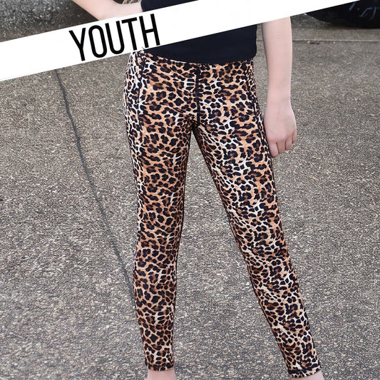 YOUTH LEGGINGS - LEOPARD