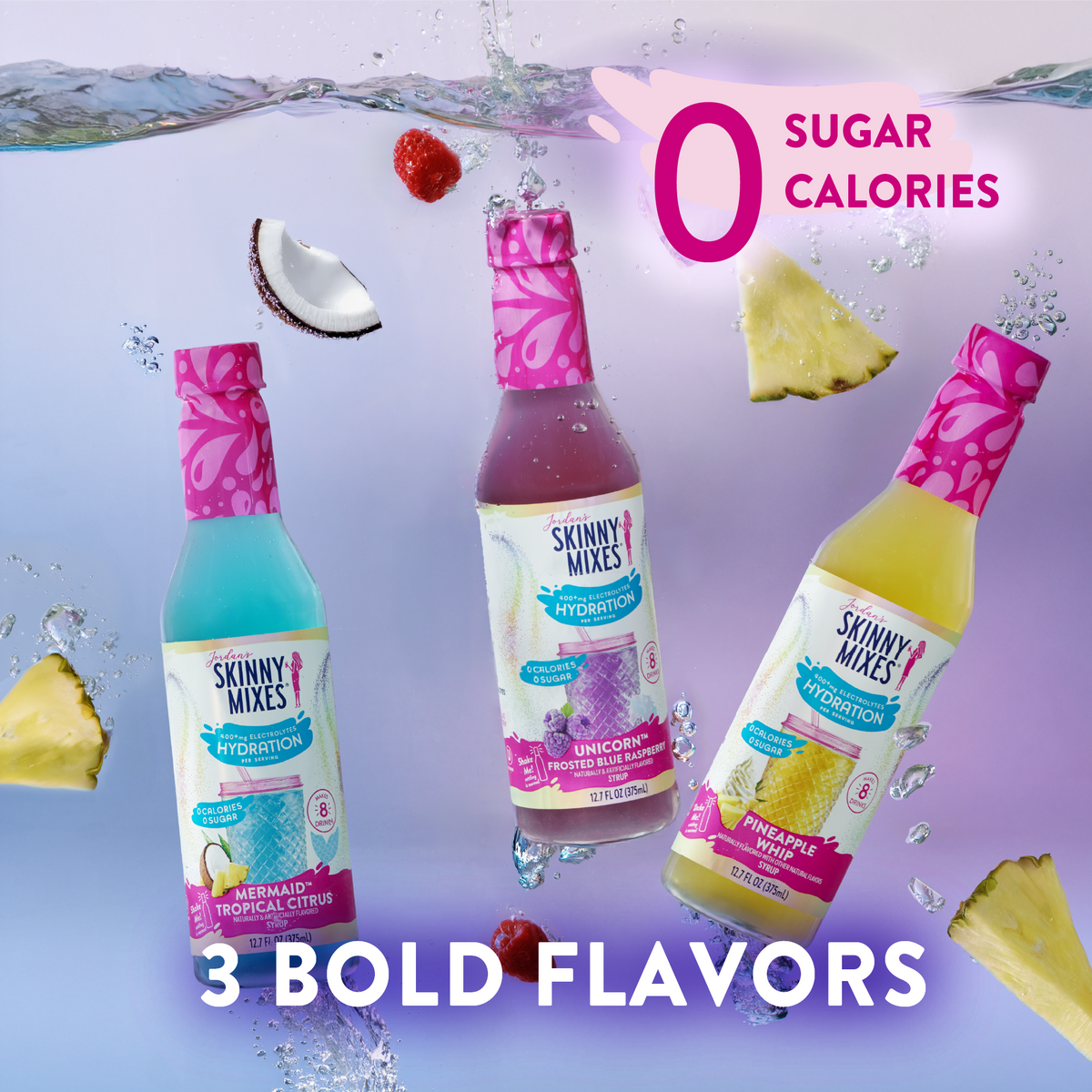 Sugar Free Pineapple Whip Hydration Syrup with Electrolytes - 375 ml