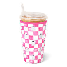 Ghost Check Iced Cup Coolie (Large)  NEW: SEP