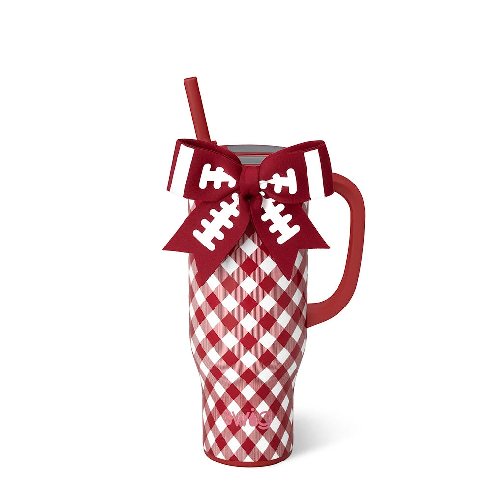 Mega Mug 30oz Gameday Gingham Crimson