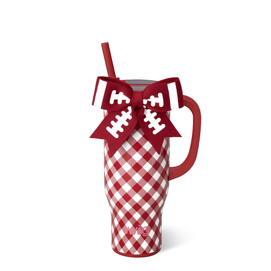 Mega Mug 30oz Gameday Gingham Crimson