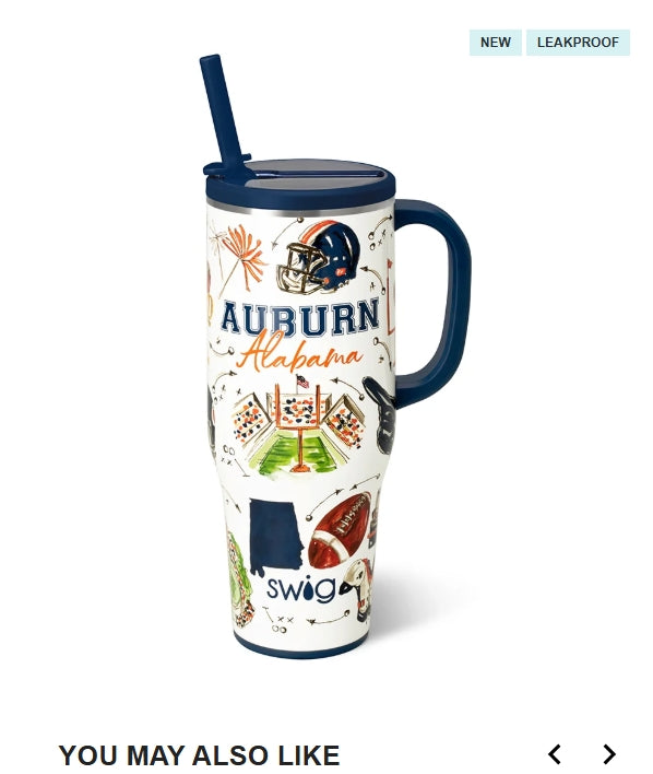 Mega Mug 40oz Tailgates in Auburn