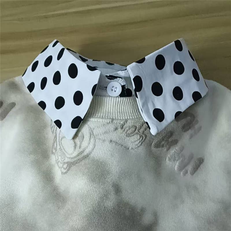 Diamond Studded Detachable Shirt Collar
