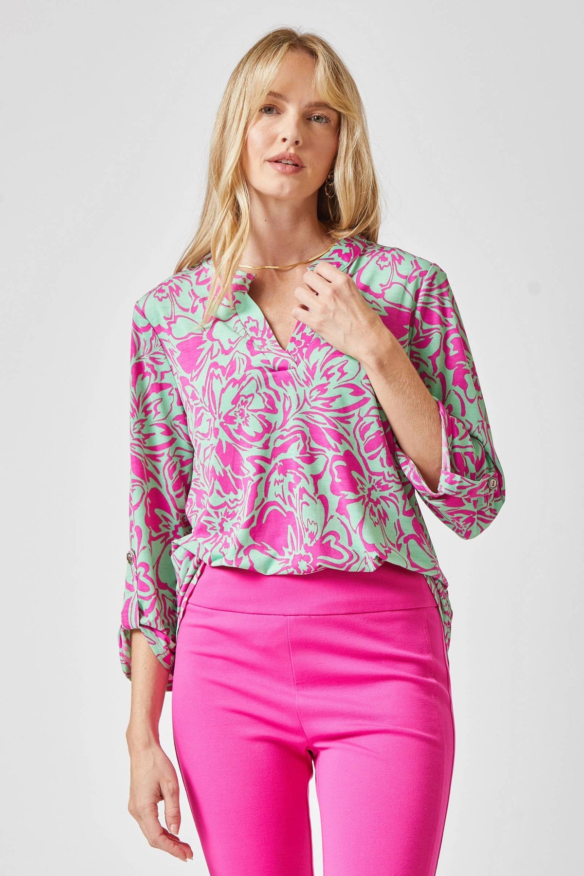 3/4 Sleeve Wrinkle-Free LIZZY Blouse`