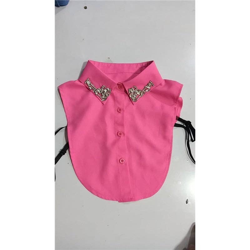 Diamond Studded Detachable Shirt Collar