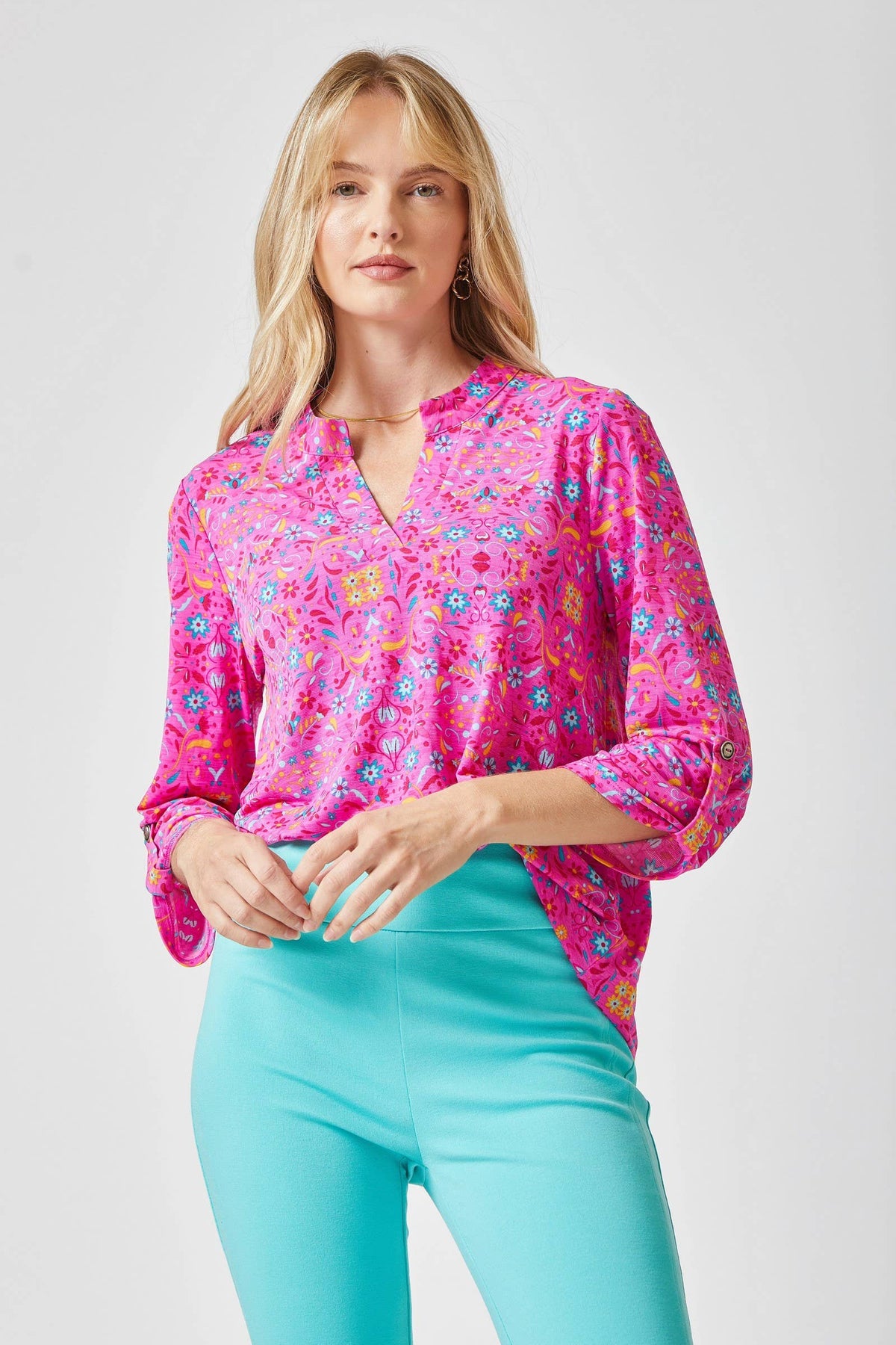 3/4 Sleeve Printed LIZZY Top