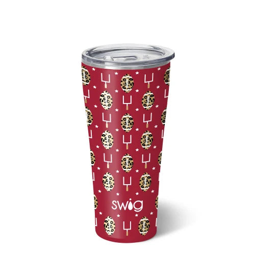 32oz Tumbler Touchdown Crimson